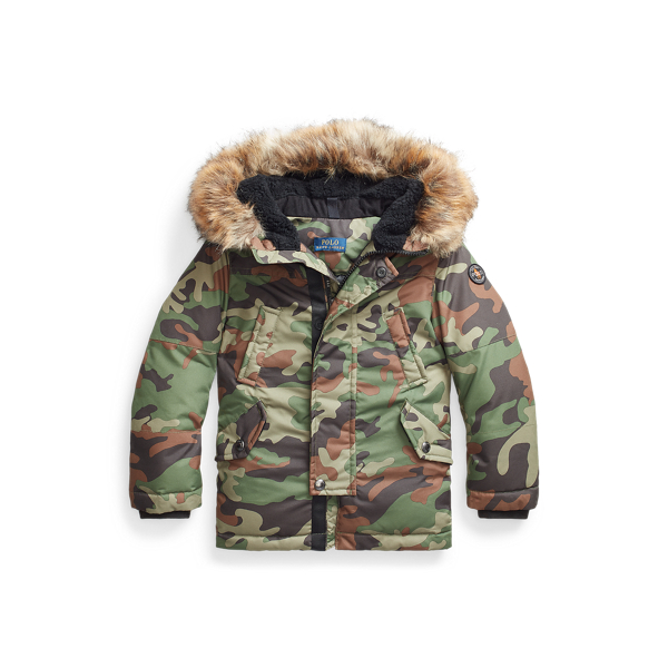 Faux-Fur-Trim Down Parka