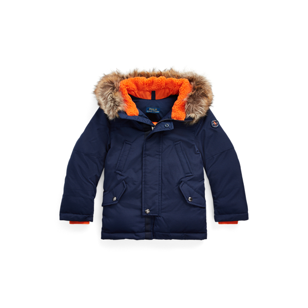 Faux-Fur-Trim Down Parka