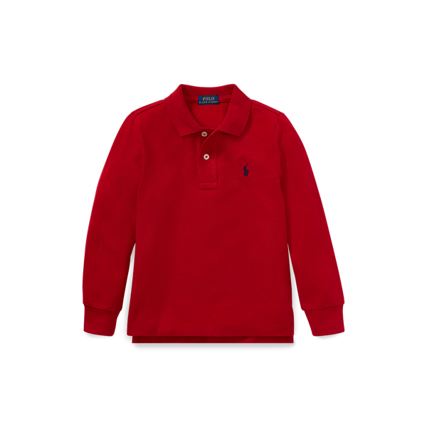 Polo &agrave; manches longues en piqu&eacute; Boys 1.5-6 Years en 1