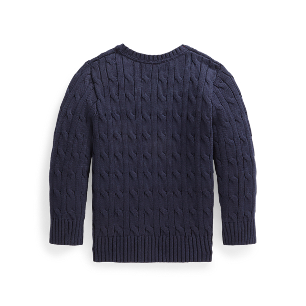 Baumwollpullover mit Zopfmuster Boys 1.5-6 Years in Navy 3