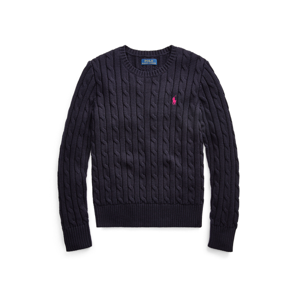 Cable-Knit Cotton Sweater