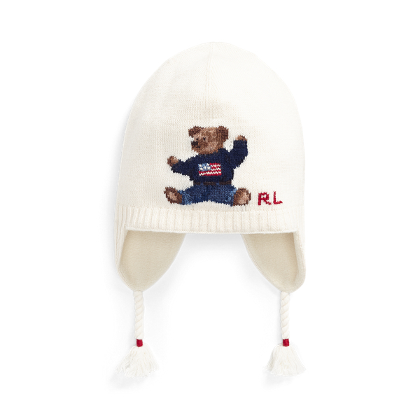 Ohrenklappenm&uuml;tze mit Polo Bear