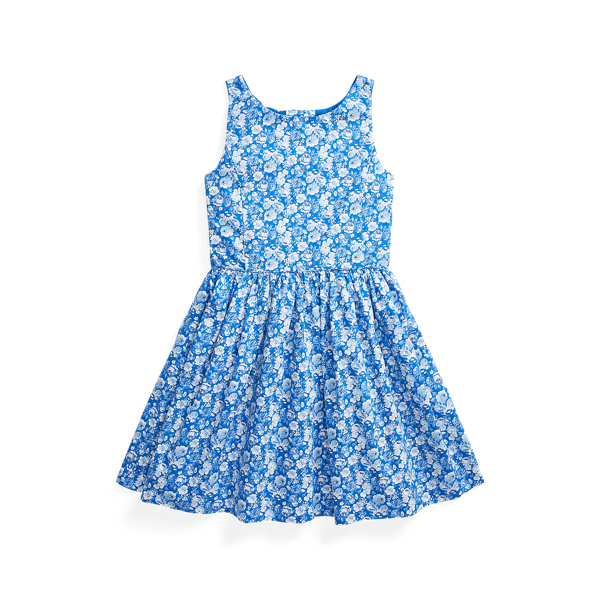 Robe en popeline de coton fleurie GIRLS 7-14 YEARS en 1