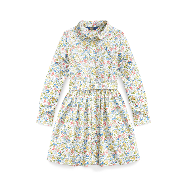 Floral Cotton Shirtdress Girls 7-14 Years 1