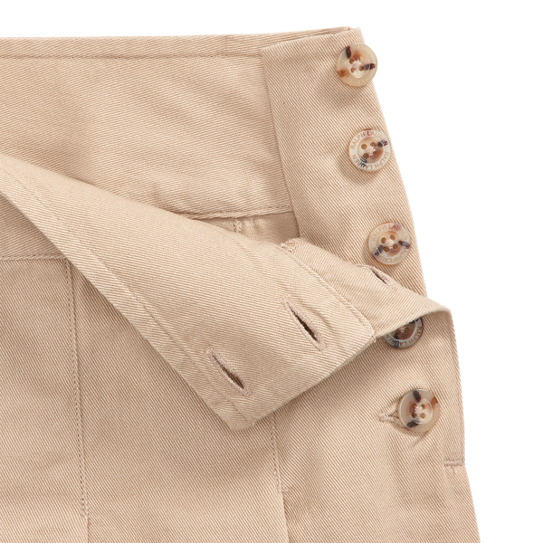 Classic Khaki Pleated Cotton Chino Skirt GIRLS 7-14 YEARS 3