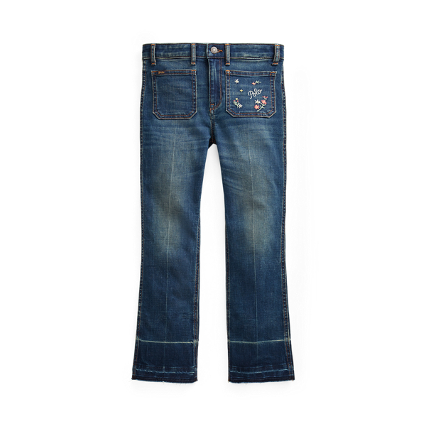 Floral-Patch Jenn Flare Jean GIRLS 7-14 YEARS in 1