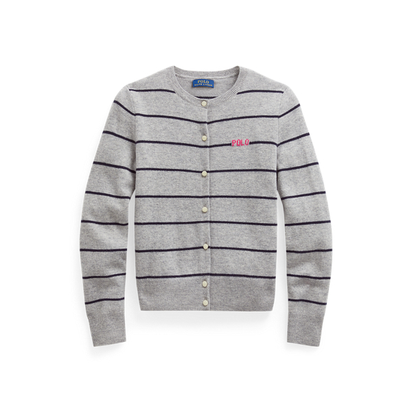 Striped Wool Cardigan Girls 7-14 Years 1