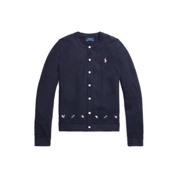 Cardigan brod&eacute; en coton Girls 7-14 Years en 1