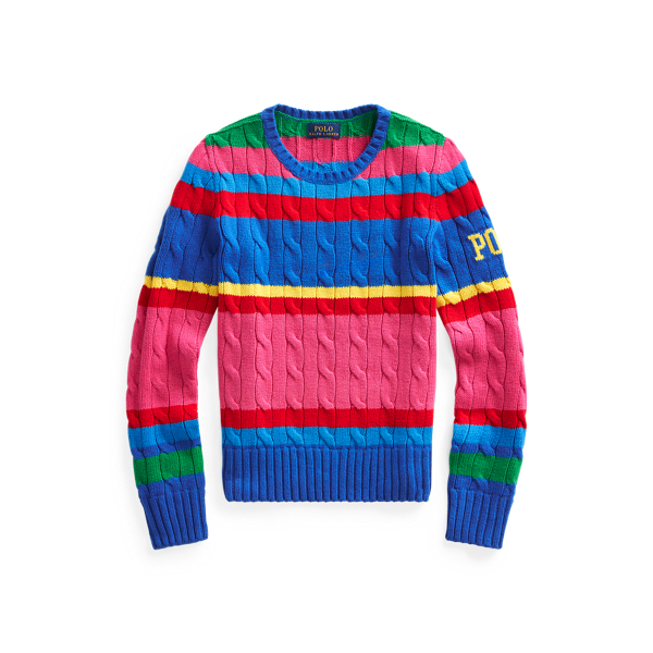 Striped Cable-Knit Jumper GIRLS 7-14 YEARS 1