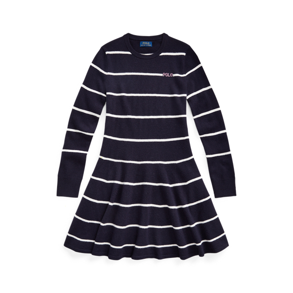 Striped Logo Jumper Dress Girls 7-14 Years 1