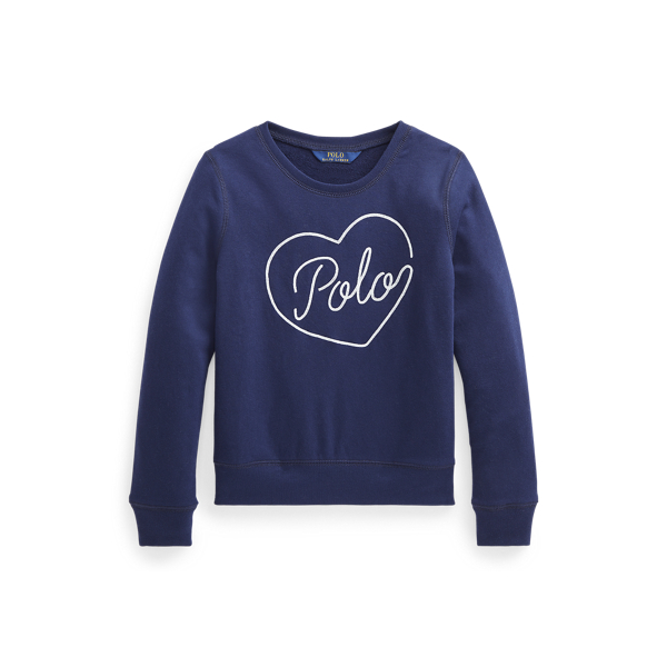 Heart Logo French Terry Sweatshirt Girls 7-14 Years 1