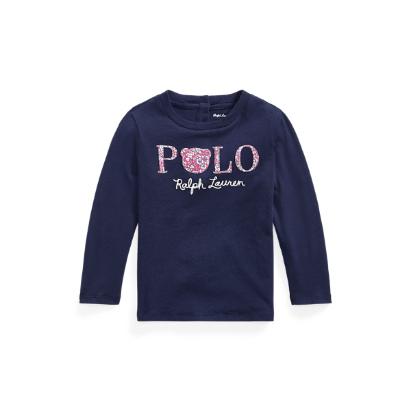 Logo Jersey Long-Sleeve Tee Baby Girl 1