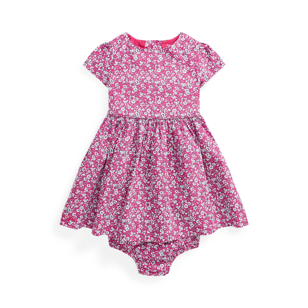 Robe et bloomer &agrave; fleurs Baby Girl en 1