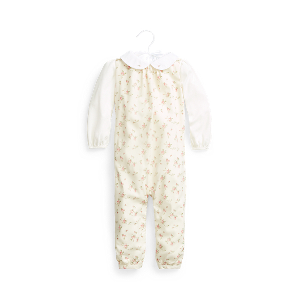 Bodysuit &amp; Floral Overall Set Baby Girl 1