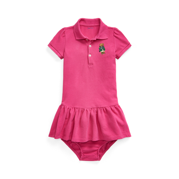 Scarf Bear Dress &amp; Bloomer Baby Girl 1
