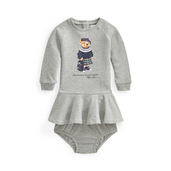 Robe et bloomer&nbsp;Polo Bear Baby Girl en 1