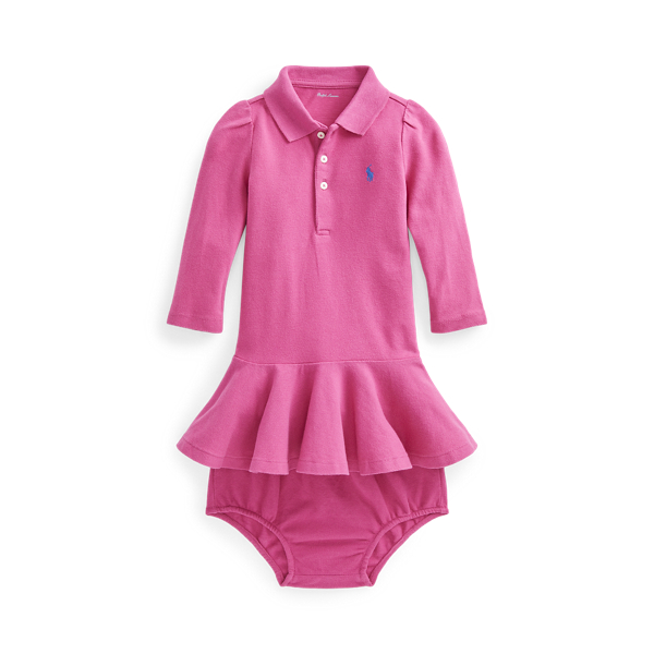 Pique Polo Dress &amp; Bloomer Baby Girl 1
