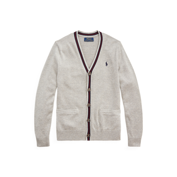 Cotton V-Neck Cardigan Boys 6-14 Years 1