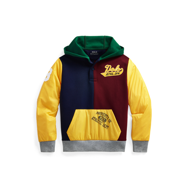 Colour-Blocked Hybrid Hoodie Boys 6-14 Years 1
