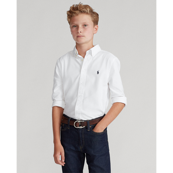 White Performance Oxford Shirt Boys 8-20 4