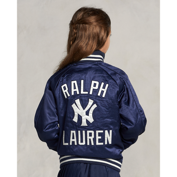 Aviator Navy/White Polo Ralph Lauren Yankees Jacket Boys 8-20/Girls 7-16 6