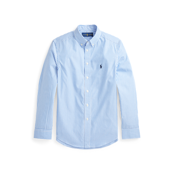 Striped Cotton Poplin Shirt Boys 6-14 Years 1