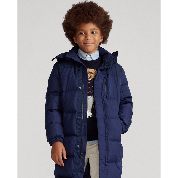 Cruise Navy Water-Resistant Down Coat Boys 8-20 4