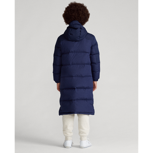Cruise Navy Water-Resistant Down Coat Boys 8-20 5