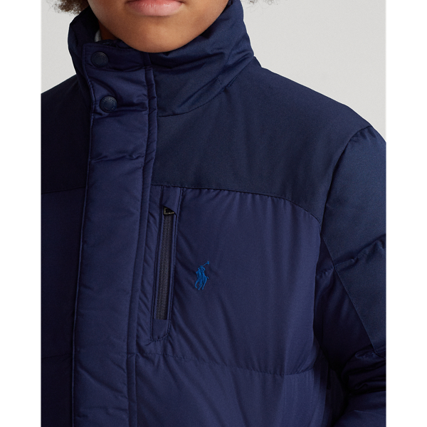 Cruise Navy Water-Resistant Down Coat Boys 8-20 6