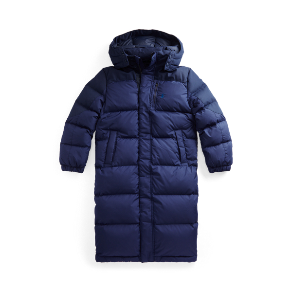 Cruise Navy Water-Resistant Down Coat Boys 8-20 2