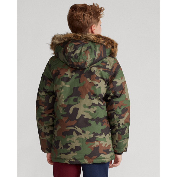 Surplus Camo Faux-Fur-Trim Down Parka Boys 8-20 5
