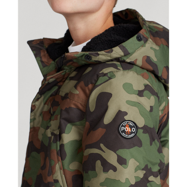 Surplus Camo Faux-Fur-Trim Down Parka Boys 8-20 6