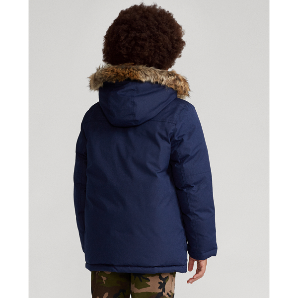 Cruise Navy Faux-Fur-Trim Down Parka Boys 8-20 5