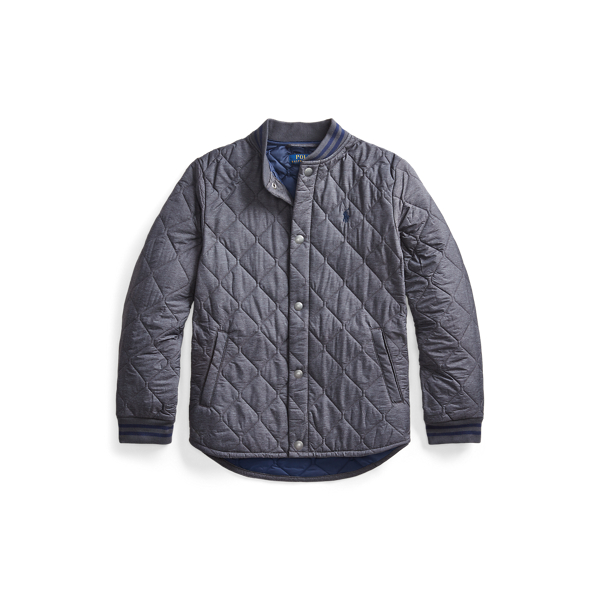 Water-Resistant Quilted Jacket Boys 6-14 Years 1