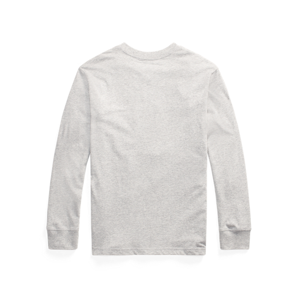 Andover Heather Cotton V-Neck Long-Sleeve Tee Boys 8-20 2