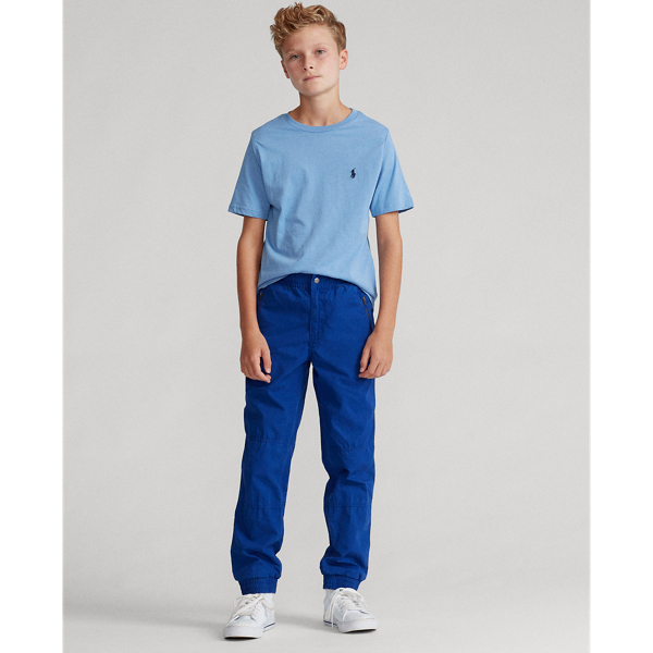 Sky Blue Cotton Jersey Crewneck Tee Boys 8-20 3