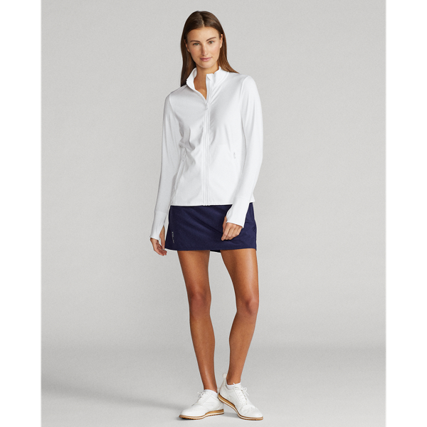 Ceramic White Stretch Eyelet Full-Zip Jacket RLX 4