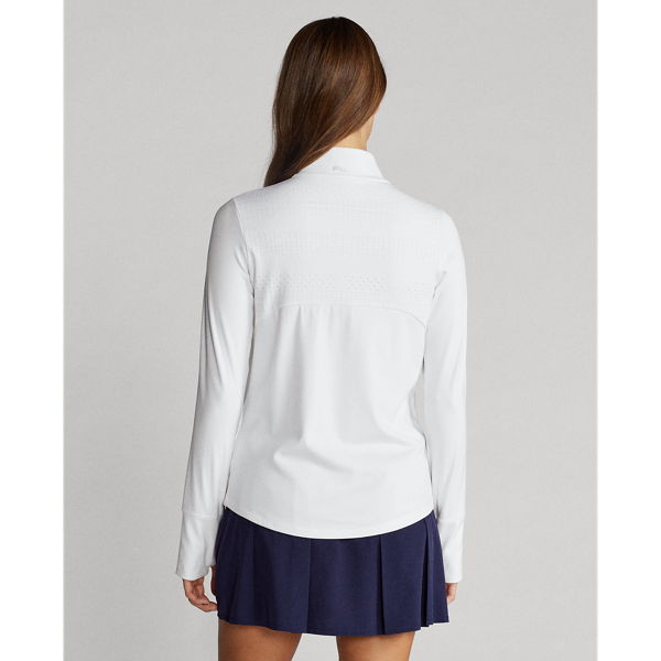 Ceramic White Stretch Eyelet Full-Zip Jacket RLX 5