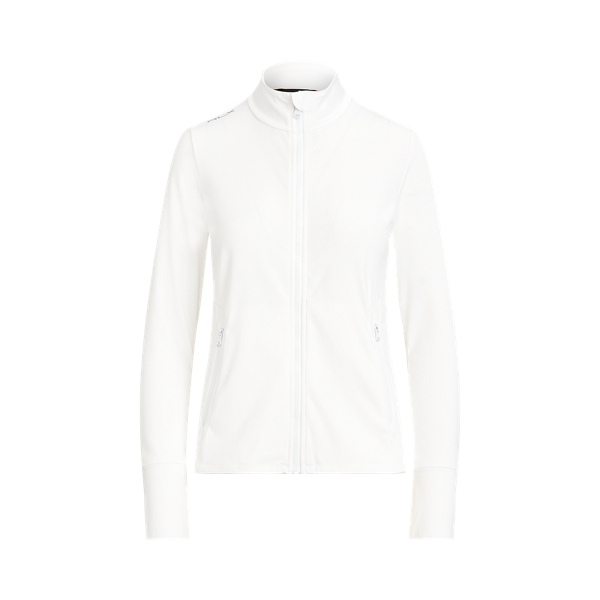 Ceramic White Stretch Eyelet Full-Zip Jacket RLX 2
