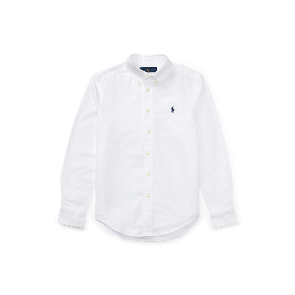 White Slim Fit Cotton Oxford Shirt Boys 6-14 Years 1