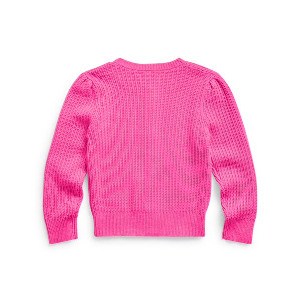 College Pink Combed Cotton Cardigan Girls 1.5-6.5 Years 2