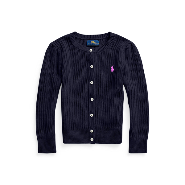 Combed Cotton Cardigan Girls 1.5-6.5 Years in 1