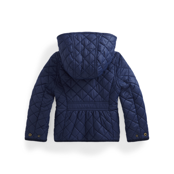 Refined Navy Water-Resistant Barn Jacket Girls 2-6x 2