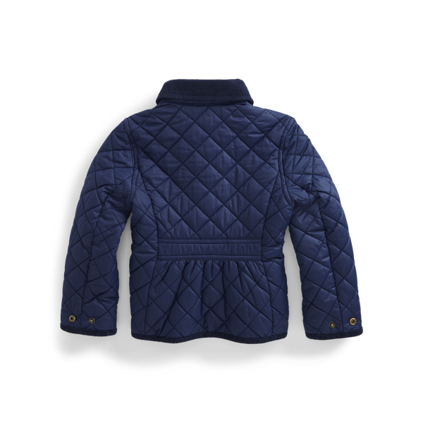 Refined Navy Water-Resistant Barn Jacket Girls 2-6x 3