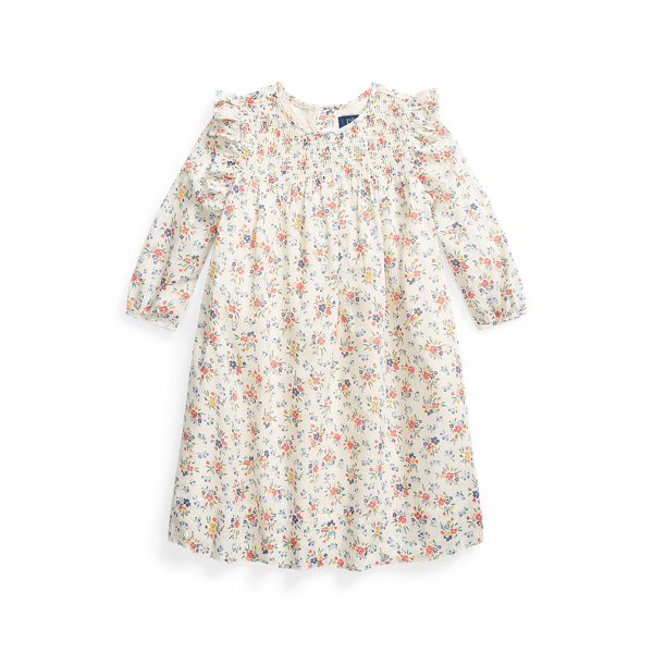 Floral Smocked Cotton Dress GIRLS 1.5-6.5 YEARS in 1
