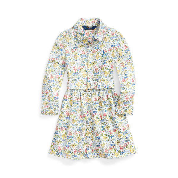 Floral Belted Shirtdress Girls 1.5-6.5 Years 1