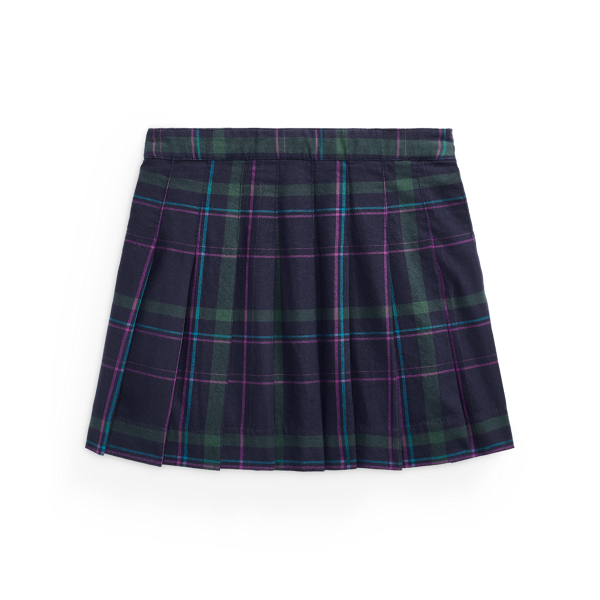 Navy Multi Plaid Twill Kilt Skirt Girls 1.5-6.5 Years 2