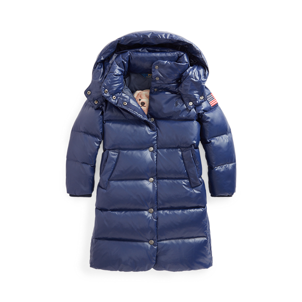 Water-Repellent Down Coat Girls 1.5-6.5 Years 1