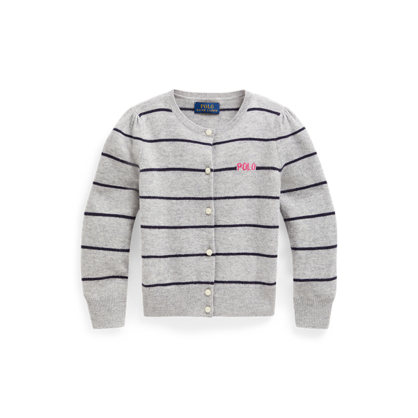 Cardigan in lana a righe Girls 1.5-6.5 Years in 1