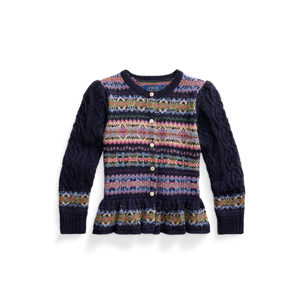Fair Isle Peplum Jumper Girls 1.5-6.5 Years 1